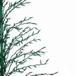 Northlight 6' Prelit Artificial Christmas Tree White Lighted Cascade Twig Outdoor Decoration - Green Lights