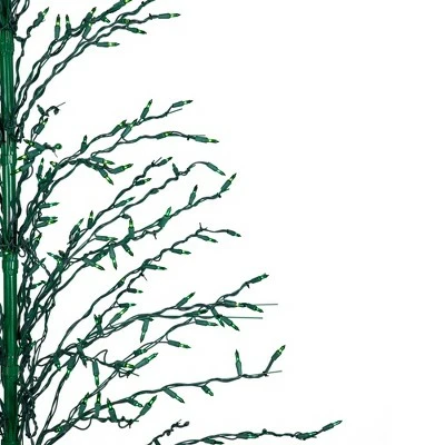 Northlight 6' Prelit Artificial Christmas Tree White Lighted Cascade Twig Outdoor Decoration - Green Lights 3 Northlight 6' Prelit Artificial Christmas Tree White Lighted Cascade Twig Outdoor Decoration - Green Lights