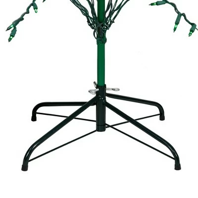 Northlight 6' Prelit Artificial Christmas Tree White Lighted Cascade Twig Outdoor Decoration - Green Lights 6 Northlight 6' Prelit Artificial Christmas Tree White Lighted Cascade Twig Outdoor Decoration - Green Lights - Image 4