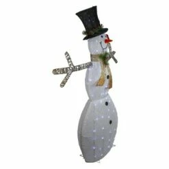 Northlight 72" White and Black LED Lighted Snowman with Top Hat Christmas Outdoor Decoration -Outdoor Lighting Sales Shop unnamed file 1025