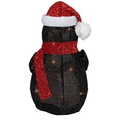 Northlight 19.5" White and Red Lighted Penguin with Santa Hat Outdoor Christmas Decoration 4 Northlight 19.5" White and Red Lighted Penguin with Santa Hat Outdoor Christmas Decoration - Image 2