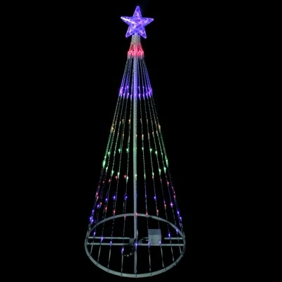 Northlight 4' Multi-Color LED Lighted Show Cone Christmas Tree Outdoor Decoration 3 Northlight 4' Multi-Color LED Lighted Show Cone Christmas Tree Outdoor Decoration