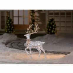 Northlight 46" Lighted 2-D Silver Glitter Reindeer Christmas Outdoor Decoration -Outdoor Lighting Sales Shop unnamed file 1047