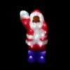 Northlight 14" Lighted Commercial Grade Acrylic Waving Santa Claus Christmas Outdoor Decoration