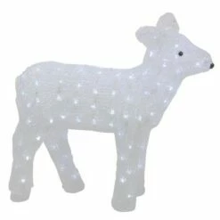 Northlight 18" Lighted Commercial Grade Acrylic Baby Reindeer Christmas Outdoor Decoration