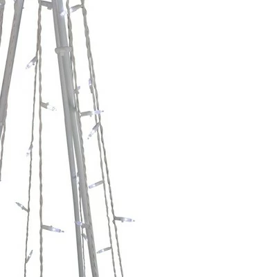 Northlight 5' Pure White LED Lighted Cone Tree Outdoor Christmas Decoration 4 Northlight 5' Pure White LED Lighted Cone Tree Outdoor Christmas Decoration - Image 2