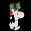 Northlight Peanuts Christmas 32" Prelit Snoopy Holding Present Outdoor Decoration - Clear Lights -Outdoor Lighting Sales Shop unnamed file 1088