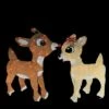Northlight Set of 2 Lighted Rudolph and Clarice Outdoor Christmas Decorations, 32" -Outdoor Lighting Sales Shop unnamed file 1099