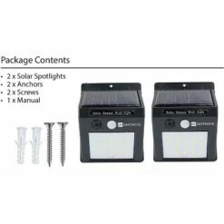 Dartwood Outdoor Solar Lights with Motion Sensor, 20 LED, 150 Lumens Bright Weatherproof Wall Spotlight for Gardens Porches Walkways Patios (2 Pack) 13 Dartwood Outdoor Solar Lights with Motion Sensor, 20 LED, 150 Lumens Bright Weatherproof Wall Spotlight for Gardens Porches Walkways Patios (2 Pack) -Outdoor Lighting Sales Shop unnamed file 111