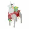 Northlight 31" LED Lighted Plush Fabric Llama with Gifts Christmas Outdoor Decoration