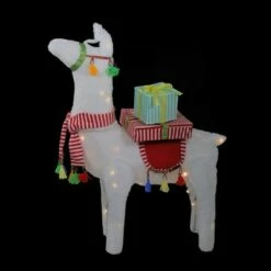 Northlight 31" LED Lighted Plush Fabric Llama with Gifts Christmas Outdoor Decoration -Outdoor Lighting Sales Shop unnamed file 1120
