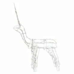 Northlight 48" Lighted White Standing Reindeer Outdoor Christmas Decoration