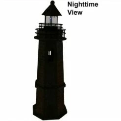 Sunnydaze Decor Sunnydaze Outdoor Backyard Garden Nautical Lighthouse Solar LED Pathlight Statue Figurine - 35" - Brick -Outdoor Lighting Sales Shop unnamed file 1145