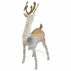 Northlight 48" White and Gold Lighted Standing Buck Outdoor Christmas Decor -Outdoor Lighting Sales Shop unnamed file 1181
