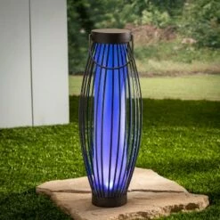 Garden Meadow 21-Inch High Solar-Powered Metal Barrel Lights with Handles, Set of 2 -Outdoor Lighting Sales Shop unnamed file 1210