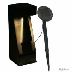 Sunnydaze Decor Sunnydaze Outdoor Glass Fiber Reinforced Concrete Tiki Head LED Solar Light Patio Statues - 14" - Gray - 2pk