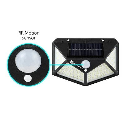 Dartwood Outdoor Solar Lights with Motion Sensor, 100 LED, 450 Lumens Bright Weatherproof Wall Spotlight for Gardens Porches Walkways Patios (2 Pack) 5 Dartwood Outdoor Solar Lights with Motion Sensor, 100 LED, 450 Lumens Bright Weatherproof Wall Spotlight for Gardens Porches Walkways Patios (2 Pack) - Image 3