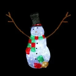 Northlight 23" Lighted Commercial Grade Acrylic Snowman Christmas Display Decoration