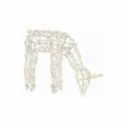 Brite Star 48" Pre-Lit White LED Feeding Doe Christmas Outdoor Decor