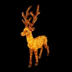 Northlight 46" Lighted Commercial Grade Acrylic Standing Reindeer Christmas Display Decoration