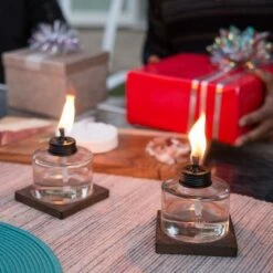 4" 3pk Mixed Material Votive Table Torch Brown/Clear - TIKI -Outdoor Lighting Sales Shop unnamed file 1257