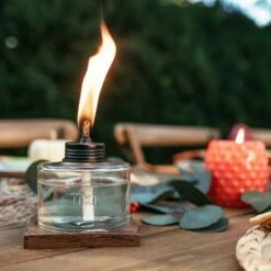 4" 3pk Mixed Material Votive Table Torch Brown/Clear - TIKI -Outdoor Lighting Sales Shop unnamed file 1258