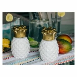 6.5" 3pk Pineapple Paradise Glass Table Torch White/Gold - TIKI 8 6.5" 3pk Pineapple Paradise Glass Table Torch White/Gold - TIKI -Outdoor Lighting Sales Shop unnamed file 1261