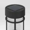 6pk Caged Bollard Pathway Light Black - Threshold™