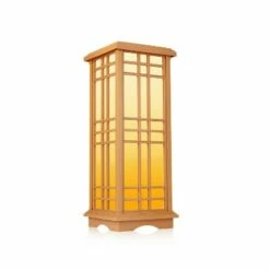 Solar LED Zen Outdoor Lantern with Amber/White Light - Techko Maid