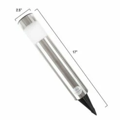 Solar Outdoor LED Light Path Walkway Lights - Silver - Pure Garden -Outdoor Lighting Sales Shop unnamed file 1305