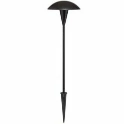 John Timberland Mushroom Black 6-Piece Outdoor LED Landscape Lighting Set