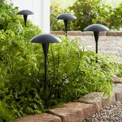 John Timberland Mushroom Black 6-Piece Outdoor LED Landscape Lighting Set 6 John Timberland Mushroom Black 6-Piece Outdoor LED Landscape Lighting Set - Image 4