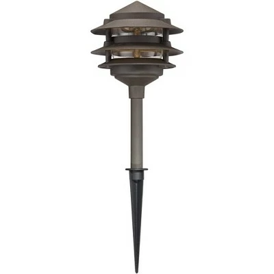 John Timberland Pagoda Bronze 10-Piece Outdoor LED Landscape Lighting Set 3 John Timberland Pagoda Bronze 10-Piece Outdoor LED Landscape Lighting Set