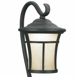 John Timberland 2 Pack Textured Black LED Carriage Landscape Lights