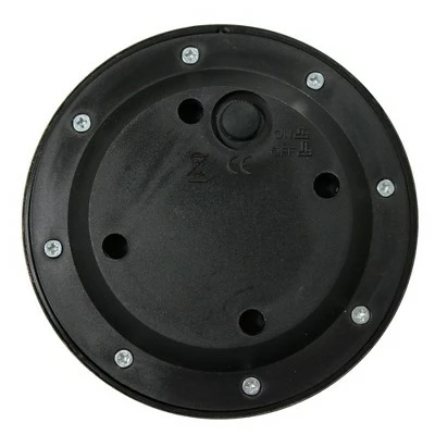 Sunnydaze Decor Sunnydaze Outdoor Solar Garden Disk Style Bright White Pathway Ground Stake Lights for Driveway or Yard - 6pk 6 Sunnydaze Decor Sunnydaze Outdoor Solar Garden Disk Style Bright White Pathway Ground Stake Lights for Driveway or Yard - 6pk - Image 4