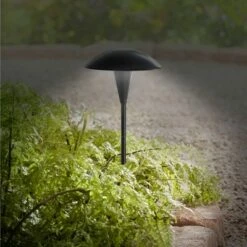 John Timberland Large Mushroom 18" High Black Low Voltage LED Path Light -Outdoor Lighting Sales Shop unnamed file 1638