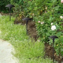 John Timberland Large Mushroom 18" High Black Low Voltage LED Path Light -Outdoor Lighting Sales Shop unnamed file 1641