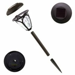 Alpine Corporation 8pk 17" Solar Pathway Lights Brown -Outdoor Lighting Sales Shop unnamed file 1719