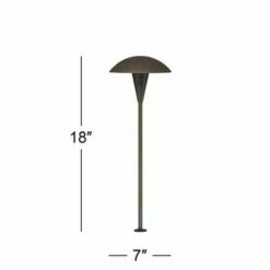 John Timberland Large Mushroom 18" High Bronze Low Voltage LED Path Light -Outdoor Lighting Sales Shop unnamed file 1737