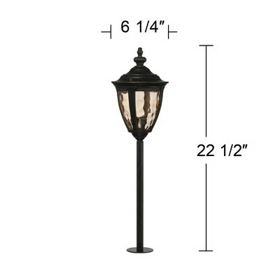 John Timberland Bellagio Collection 22 1/2"H Bronze Landscape LED Path Light 9 John Timberland Bellagio Collection 22 1/2"H Bronze Landscape LED Path Light - Image 7