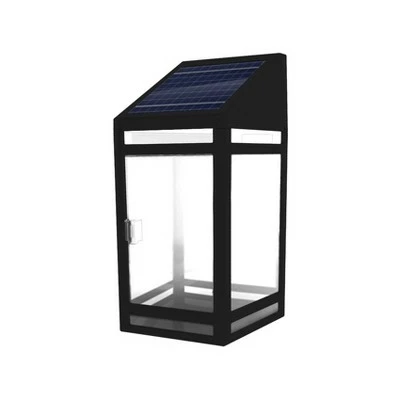 Techko Maid LED Solar Outdoor Wall Panel Lantern with Clear Panel - Techko Kobot 3 Techko Maid LED Solar Outdoor Wall Panel Lantern with Clear Panel - Techko Kobot