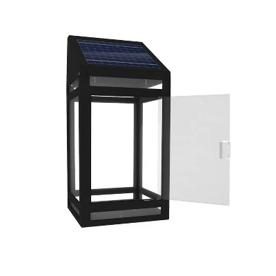 Techko Maid LED Solar Outdoor Wall Panel Lantern with Clear Panel - Techko Kobot 4 Techko Maid LED Solar Outdoor Wall Panel Lantern with Clear Panel - Techko Kobot - Image 2