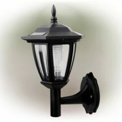 Alpine Corporation Solar Outdoor Lantern Black -Outdoor Lighting Sales Shop unnamed file 2090