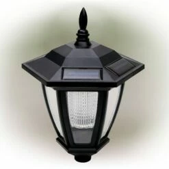 Alpine Corporation Solar Outdoor Lantern Black -Outdoor Lighting Sales Shop unnamed file 2091