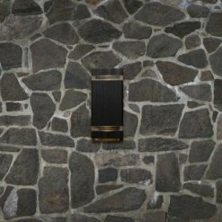 GreenLighting 800 Lumen Hard Wired AC 110-130V Rectangle Up/Down Outdoor Wall Light -Black Sconce, 1Pack -Outdoor Lighting Sales Shop unnamed file 2098