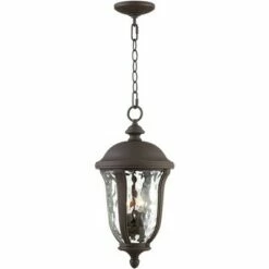 John Timberland Traditional Outdoor Ceiling Light Hanging Bronze 20" Clear Hammered Glass for Exterior House Porch Patio Deck -Outdoor Lighting Sales Shop unnamed file 2173