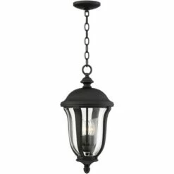 John Timberland Traditional Outdoor Ceiling Light Hanging Black 20" Clear Glass for Exterior House Porch Patio Deck -Outdoor Lighting Sales Shop unnamed file 2178
