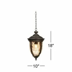 John Timberland Rustic Outdoor Ceiling Light Bronze 18" Hammered Glass for Exterior Entryway Porch -Outdoor Lighting Sales Shop unnamed file 2183