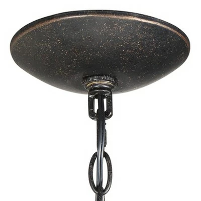 John Timberland Mission Outdoor Ceiling Light Hanging Oil Rubbed Bronze 14 1/2" Clear Seedy Glass Exterior House Porch Patio Deck 6 John Timberland Mission Outdoor Ceiling Light Hanging Oil Rubbed Bronze 14 1/2" Clear Seedy Glass Exterior House Porch Patio Deck - Image 4