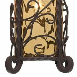 John Timberland Traditional Outdoor Light Hanging Dark Walnut Iron Scroll 15" Champagne Water Glass Damp Rated for Exterior Porch -Outdoor Lighting Sales Shop unnamed file 2197